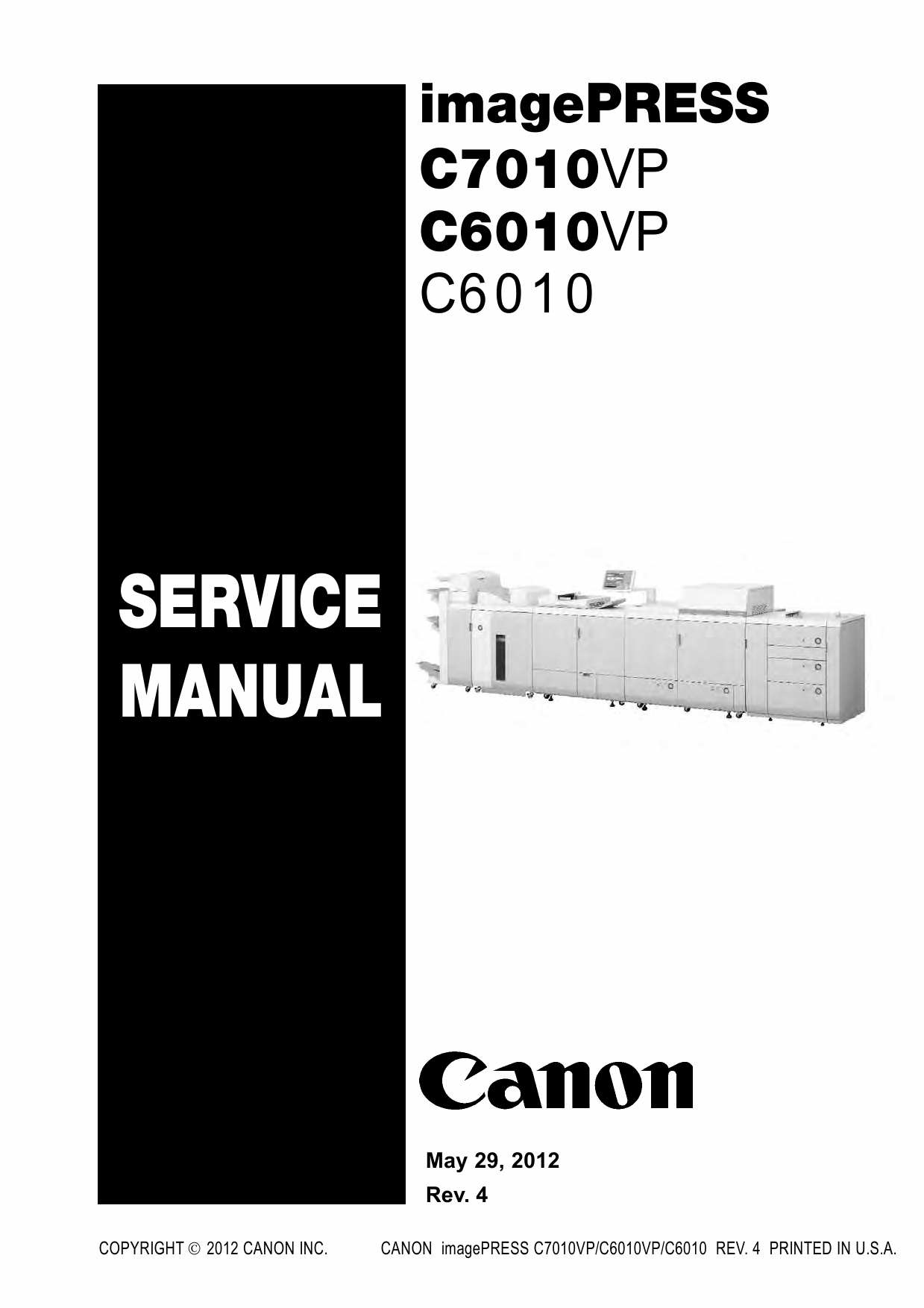 CANON imagePRESS C6010 C6010VP C7010VP Service Manual PDF download-1